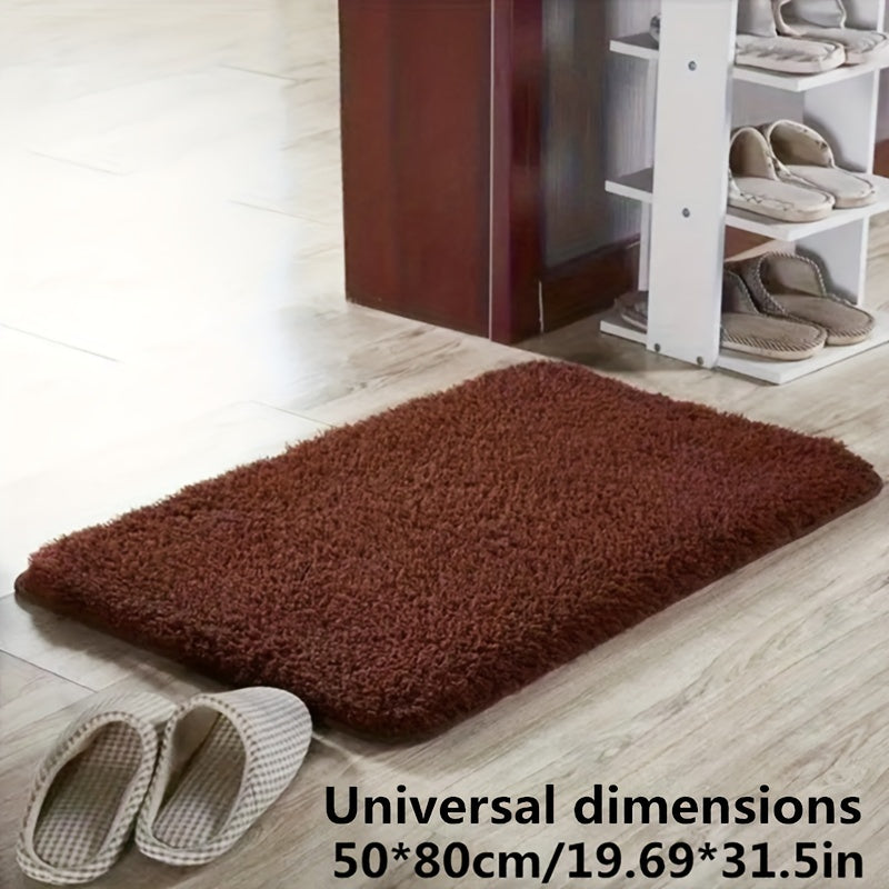 Luxury Soft Non-Slip Bath Mat with Geometric Pattern