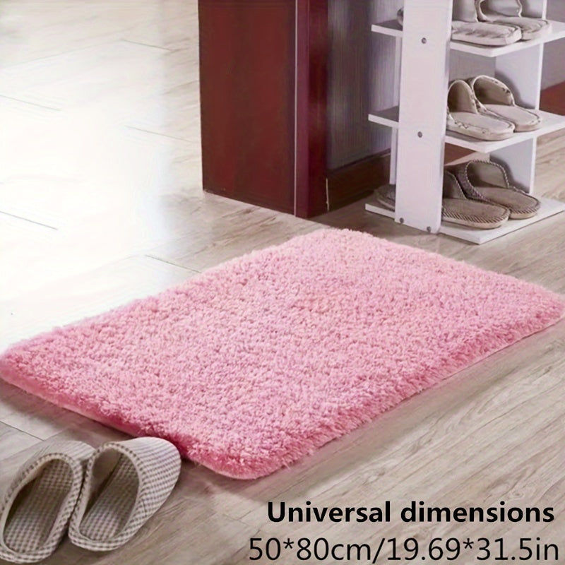 Luxury Soft Non-Slip Bath Mat with Geometric Pattern