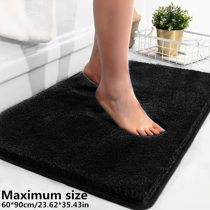 Luxury Soft Non-Slip Bath Mat with Geometric Pattern