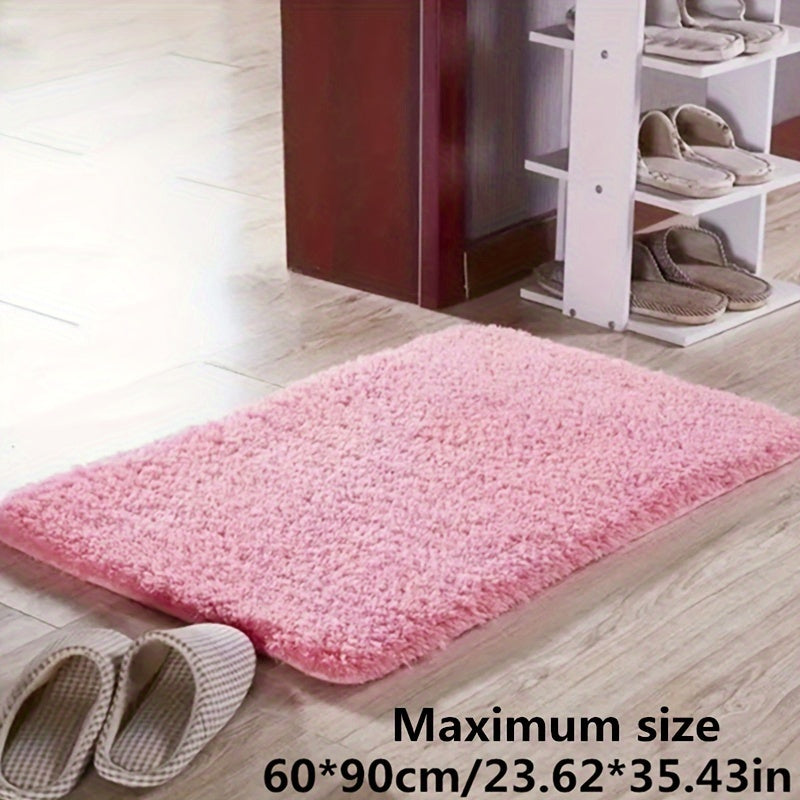 Luxury Soft Non-Slip Bath Mat with Geometric Pattern