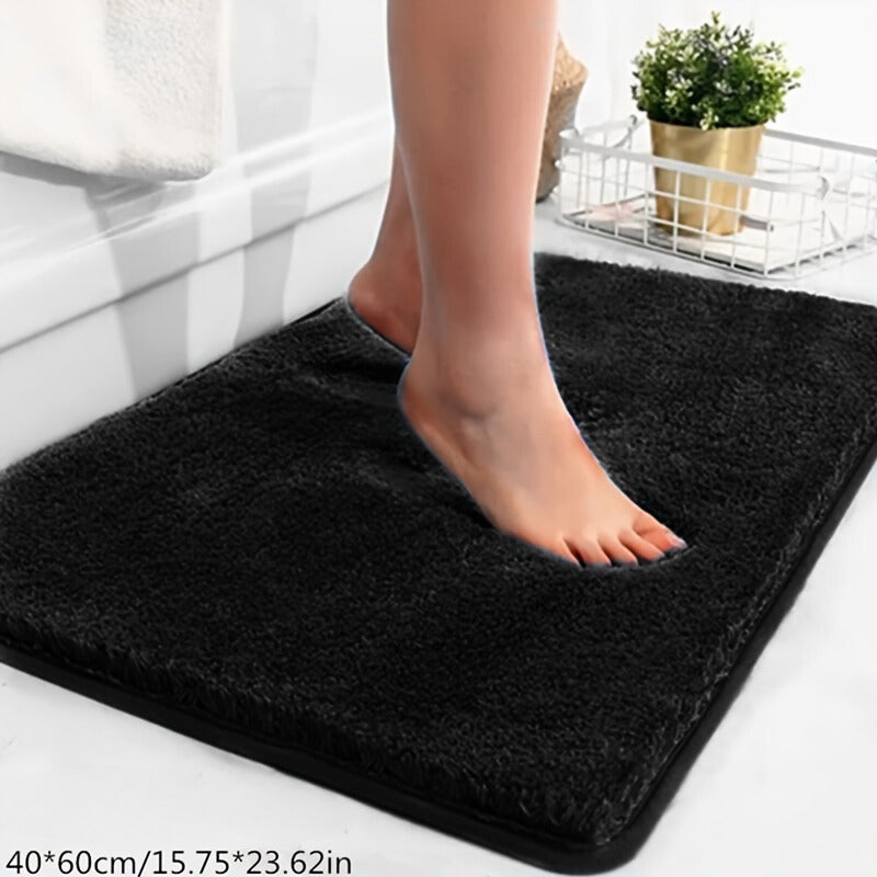 Luxury Soft Non-Slip Bath Mat with Geometric Pattern