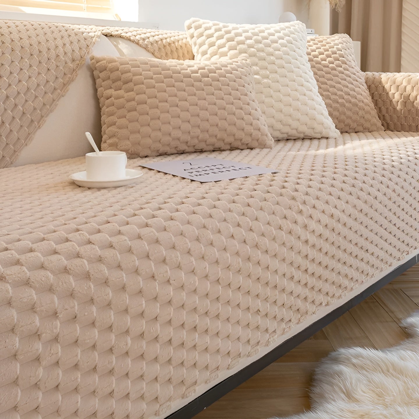 Luxury Velvet Sofa Cover for Protection and Style