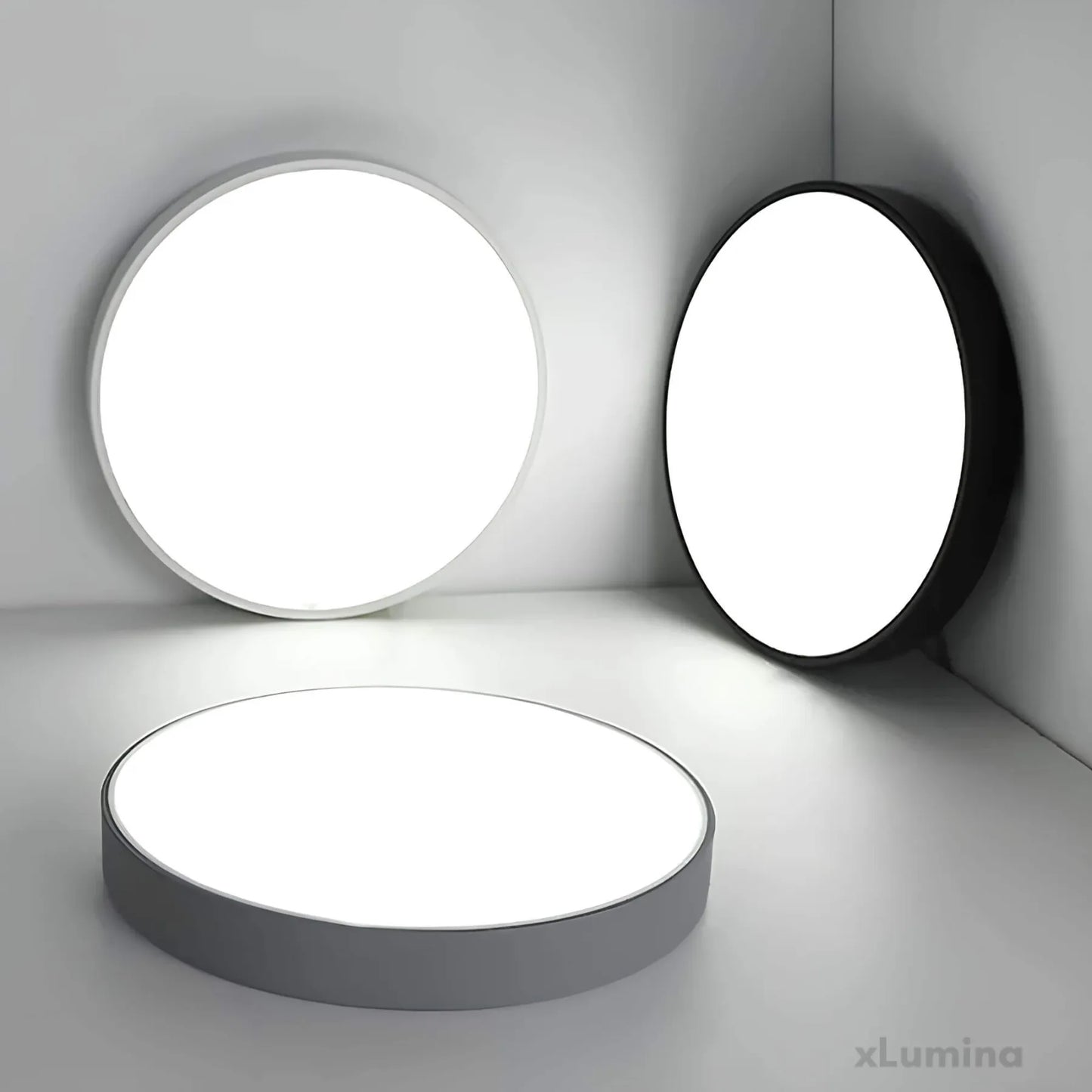 Modern ChromaCraft Ceiling Light with Remote Control and Color Dimming