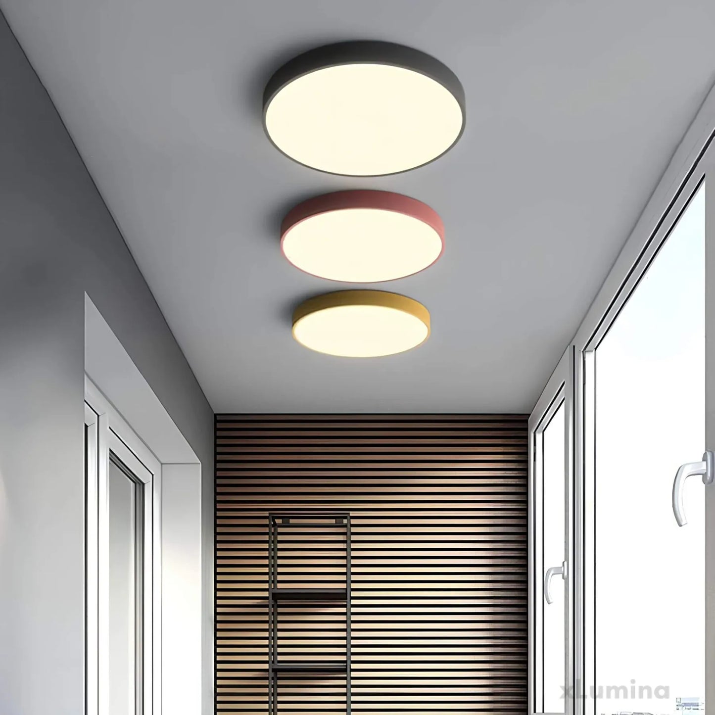 Modern Color-Changing Ceiling Light with Remote Control