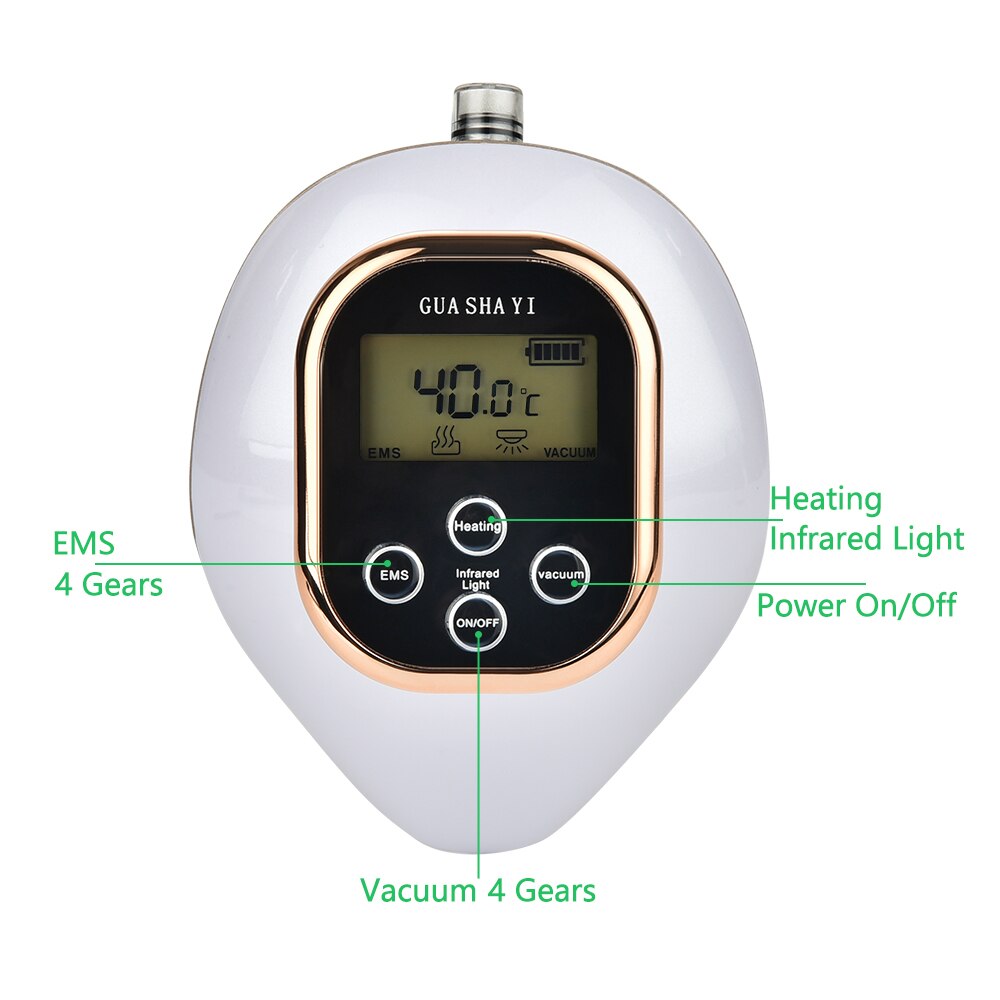 Suction EMS Massage Device for Lymphatic Drainage and Muscle Relaxation