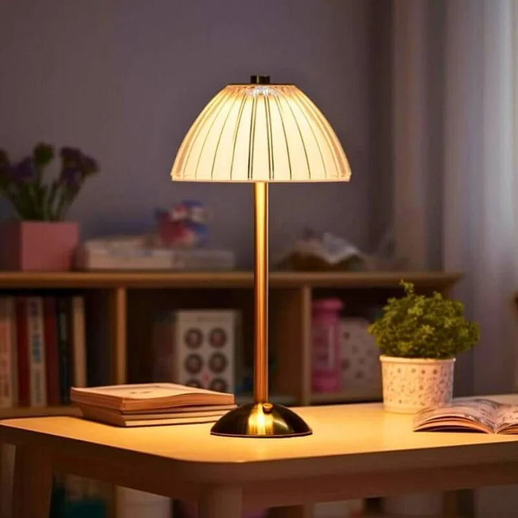 Contemporary Cordless Crystal Table Lamp