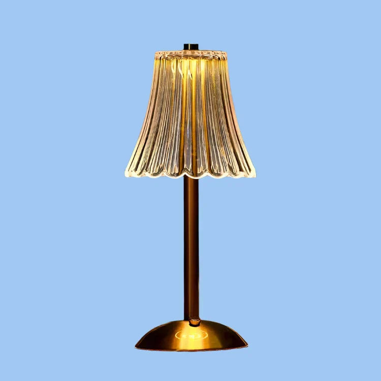 Contemporary Cordless Crystal Table Lamp