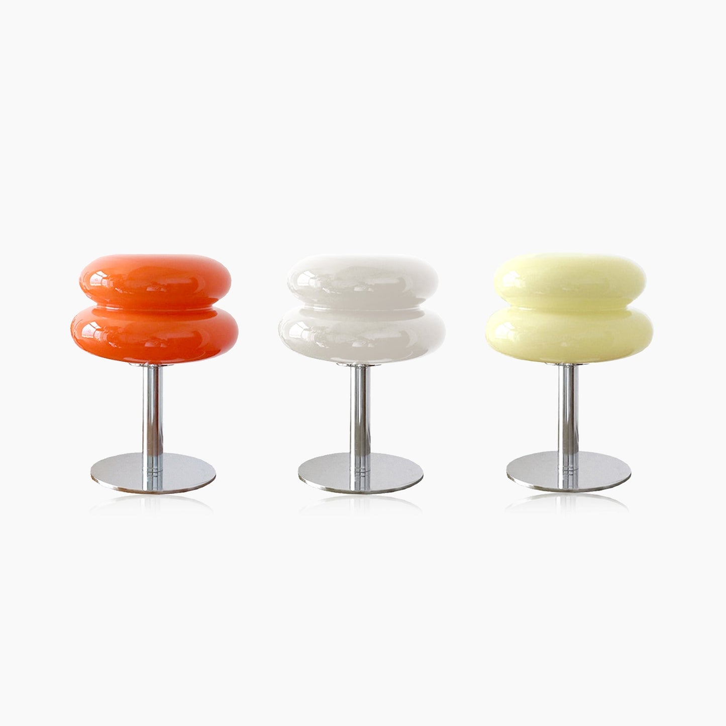 Macaron Glass Dimming Table Lamp with LED Lights