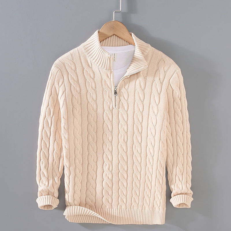Men's Cashmere Cable Knit Sweater