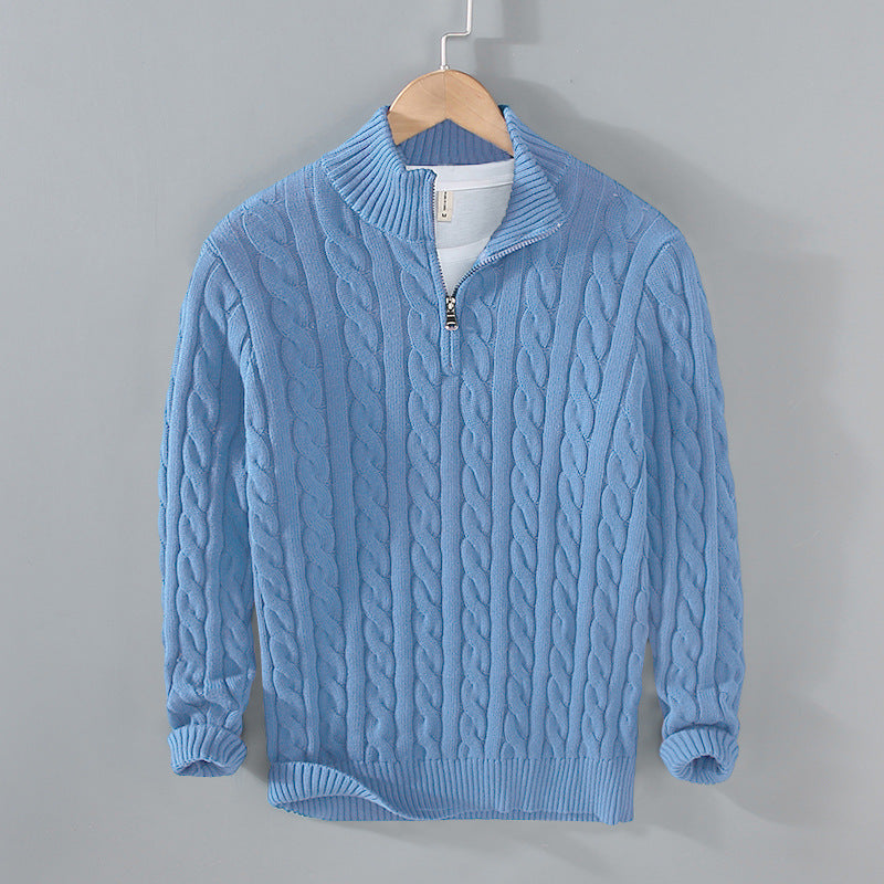 Men's Cashmere Cable Knit Sweater
