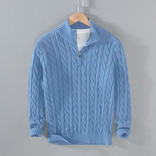 Men's Cashmere Cable Knit Sweater