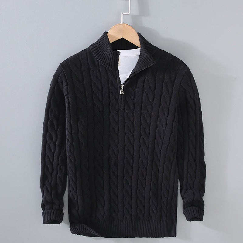 Men's Cashmere Cable Knit Sweater