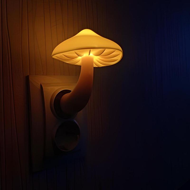 Magic Mushroom LED Night Light with Light Sensor