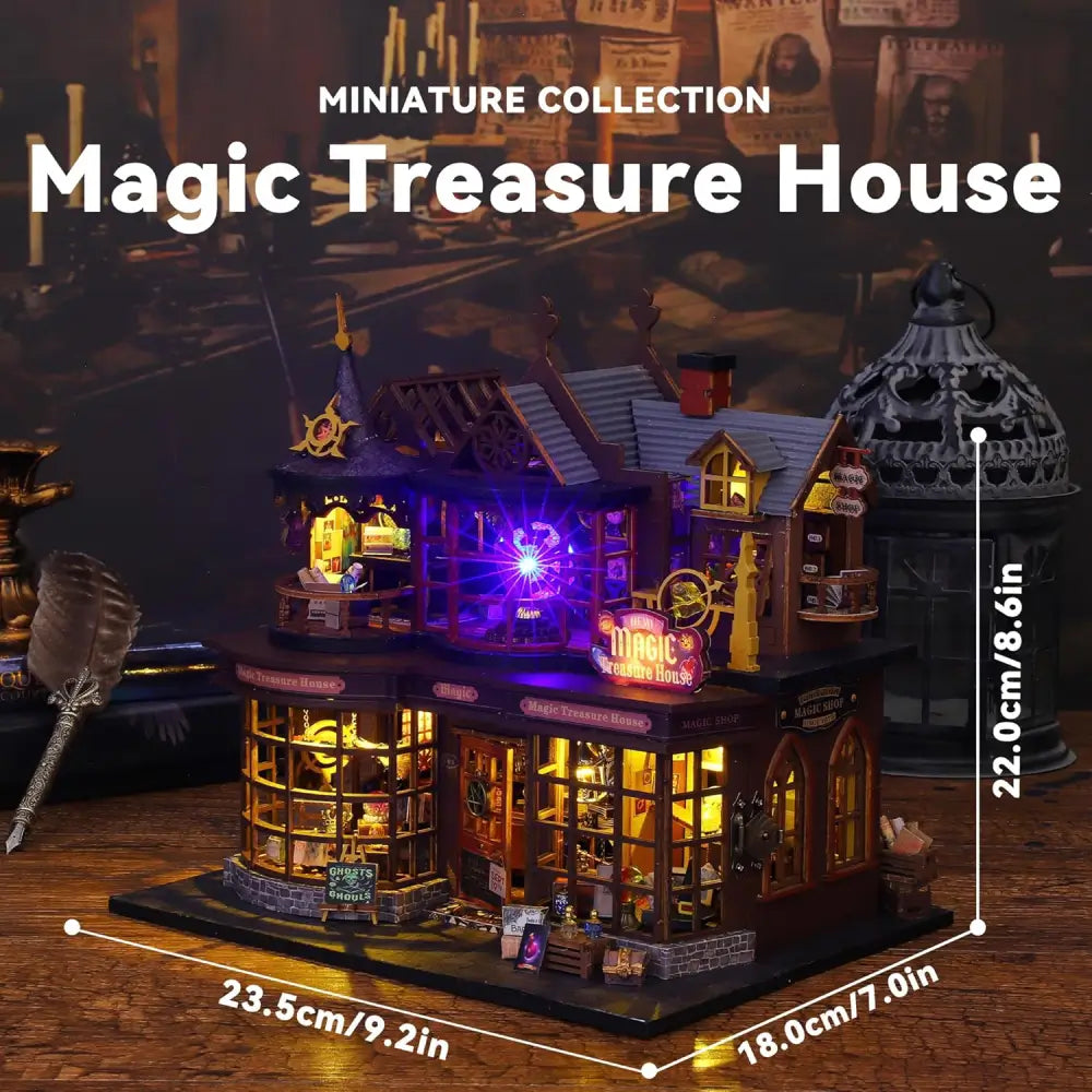 Magic Treasure House DIY Book Nook with LED Lights