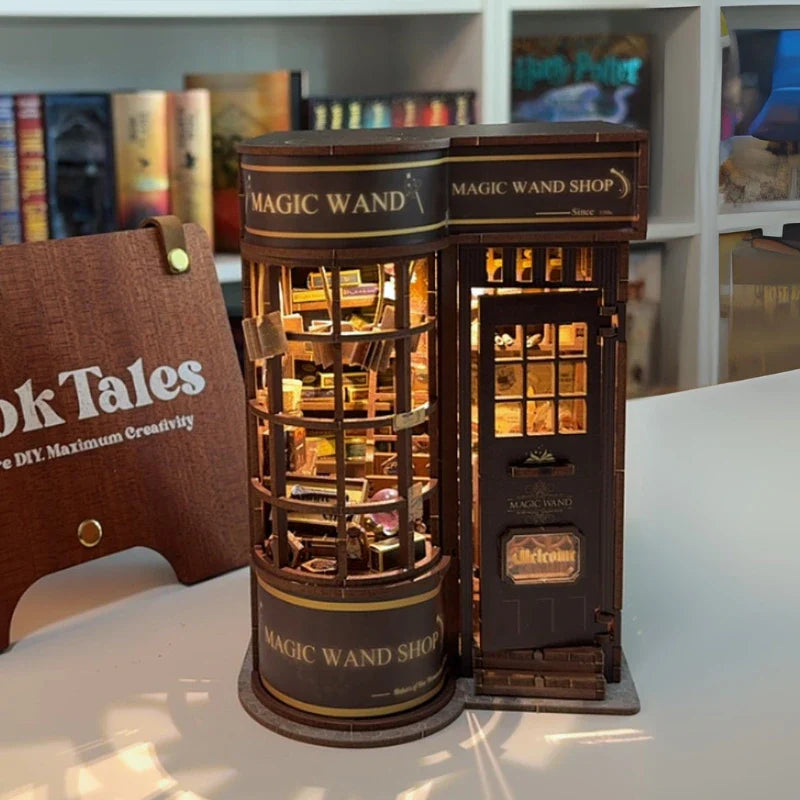 DIY Magic Wand Shop Book Nook Kit with LED Lights