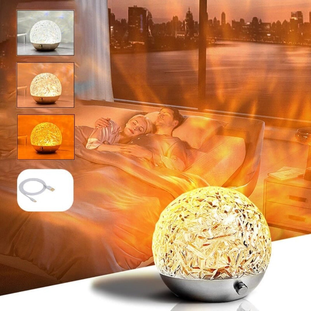 Dynamic Water Wave Projection Mood Lamp with Remote Control