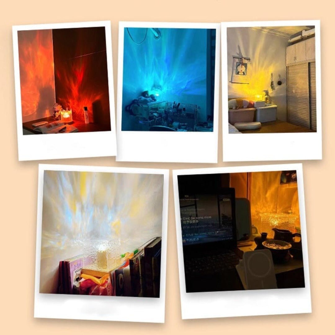 Dynamic Water Wave Projection Mood Lamp with Remote Control