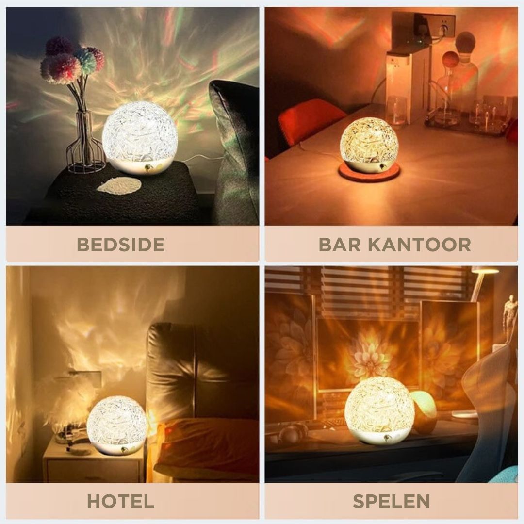 Dynamic Water Wave Projection Mood Lamp with Remote Control