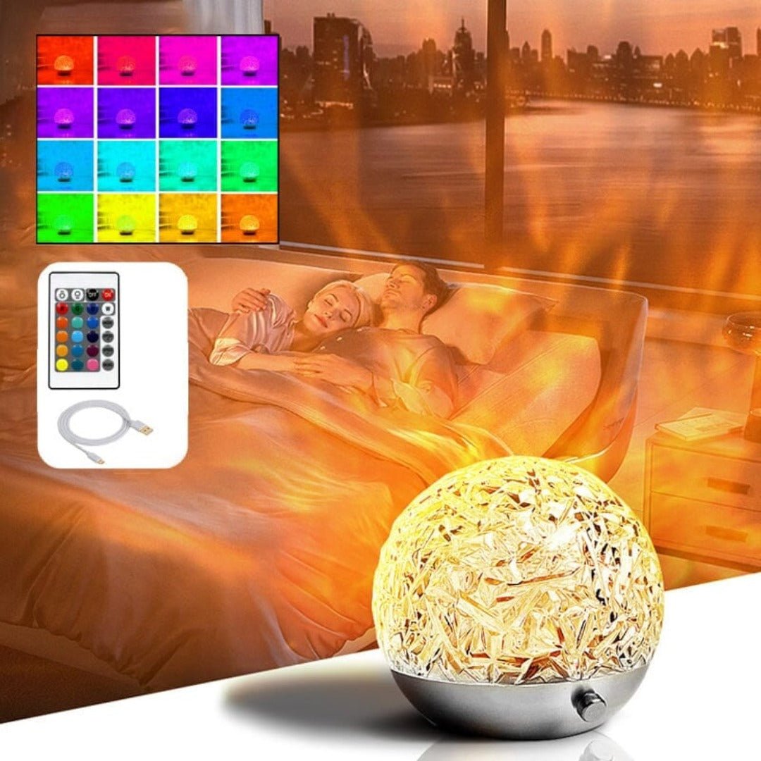 Dynamic Water Wave Projection Mood Lamp with Remote Control