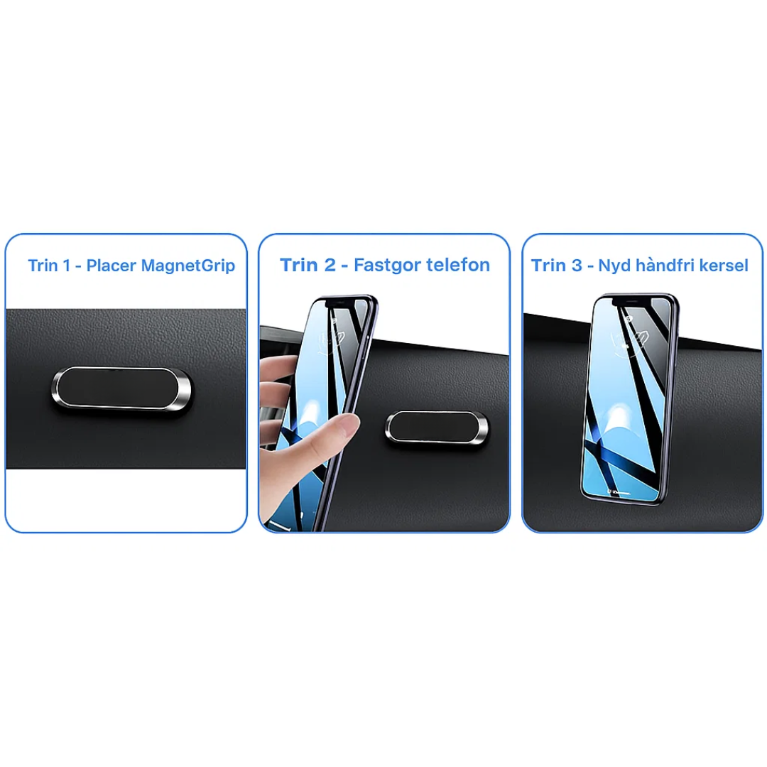 Magnetic Phone Holder for Car - No Installation Required