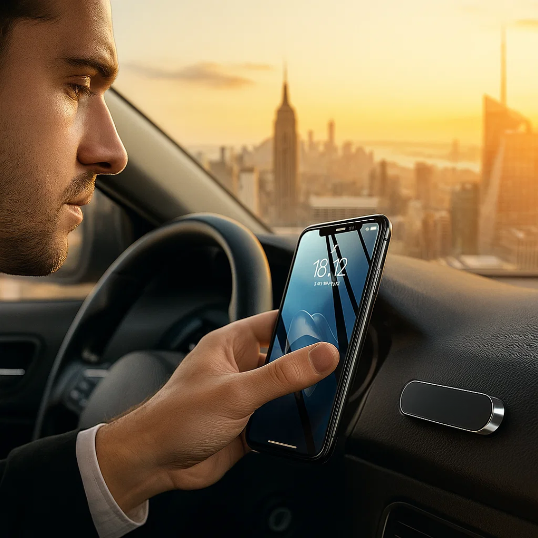 Magnetic Phone Holder for Car - No Installation Required