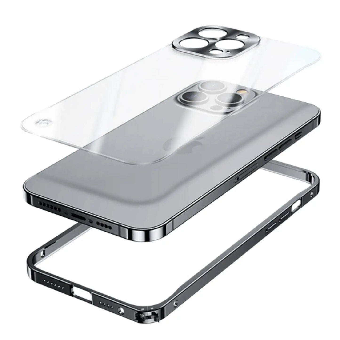 Metal MagSafe Case for iPhone Pro Max - Slim Clear Design with Premium Protection
