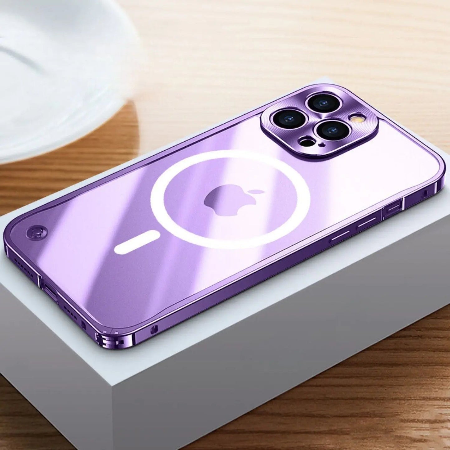 Metal MagSafe Case for iPhone Pro Max - Slim Clear Design with Premium Protection
