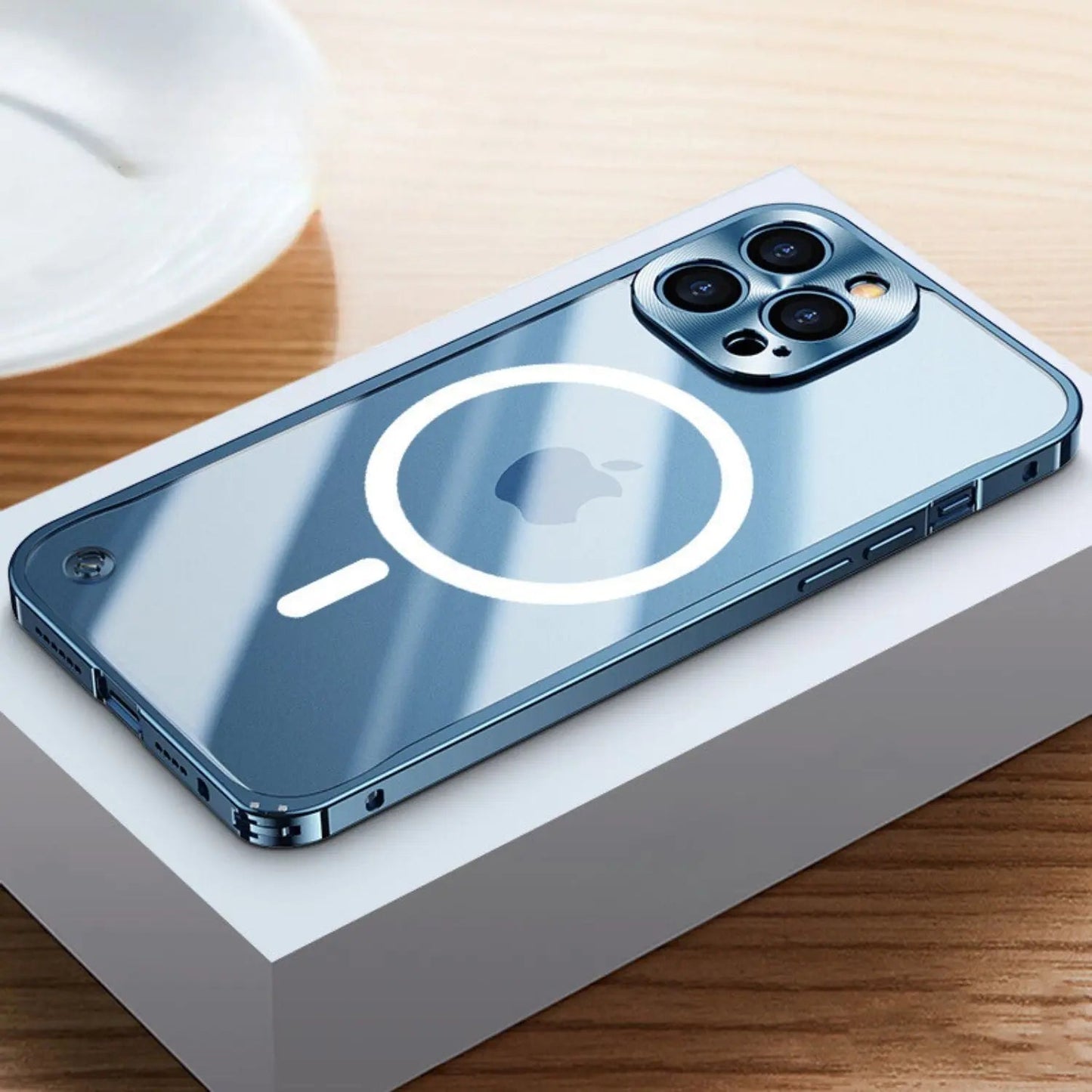 Metal MagSafe Case for iPhone Pro Max - Slim Clear Design with Premium Protection