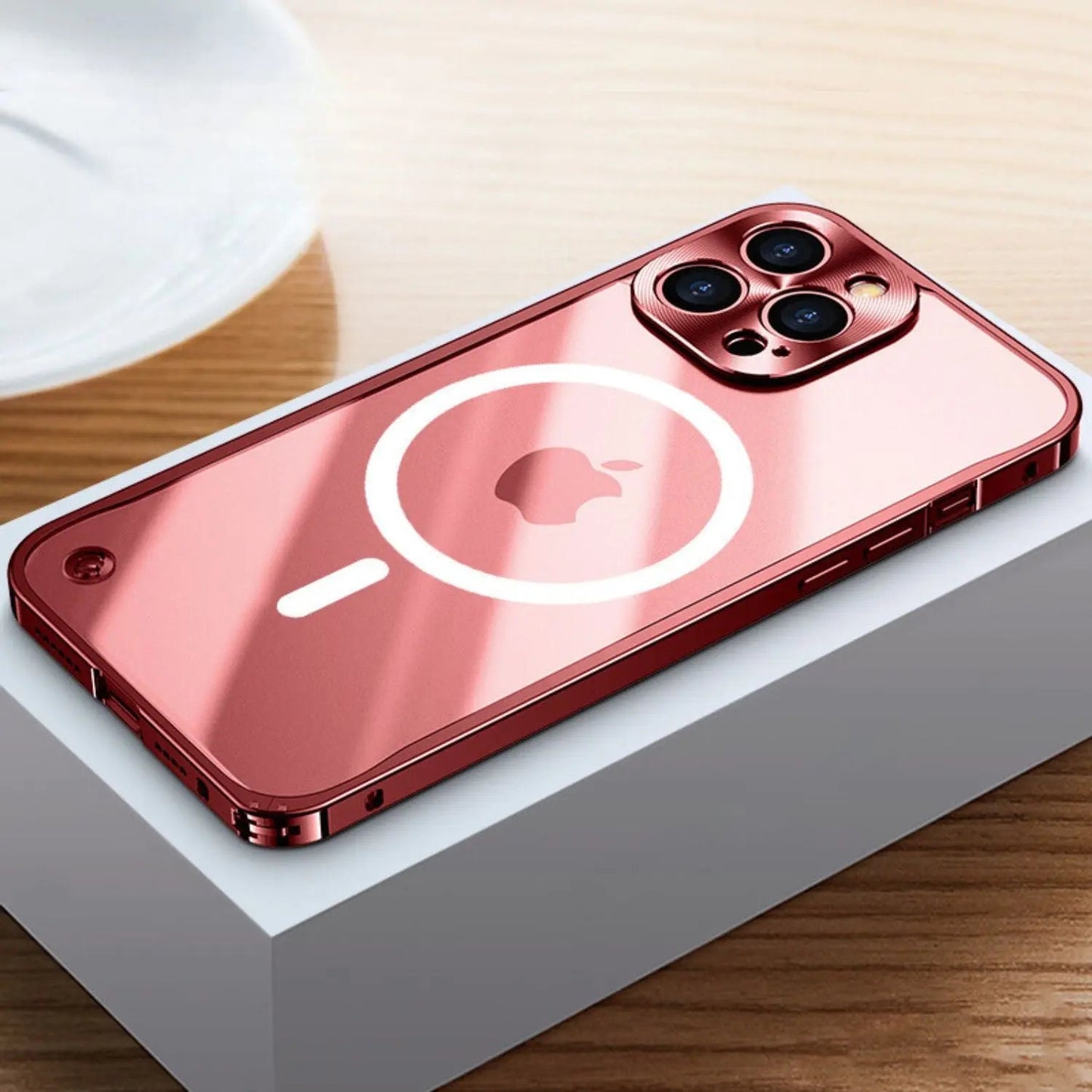 Metal MagSafe Case for iPhone Pro Max - Slim Clear Design with Premium Protection
