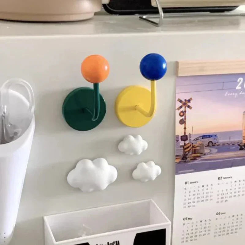Eames Dot Color Rush Magnetic Hook in Green, Blue, Yellow
