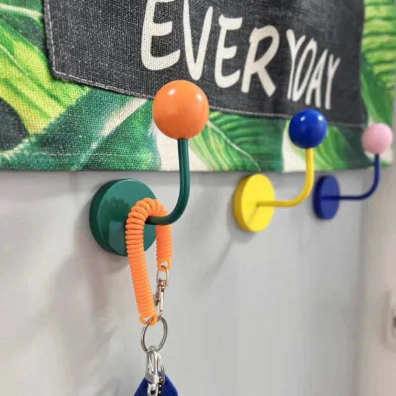 Eames Dot Color Rush Magnetic Hook in Green, Blue, Yellow