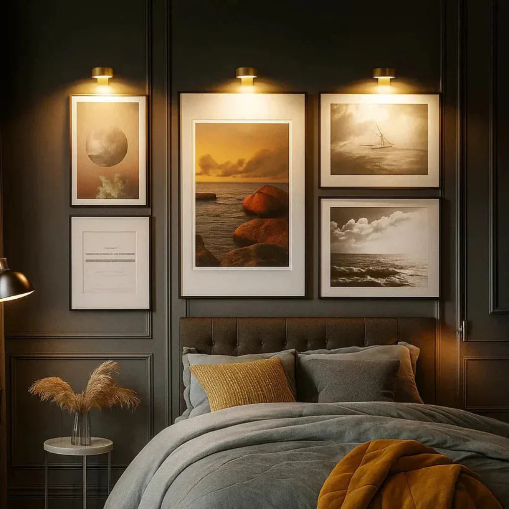 LED Magnetic Accent Light with Adjustable Brightness for Artwork