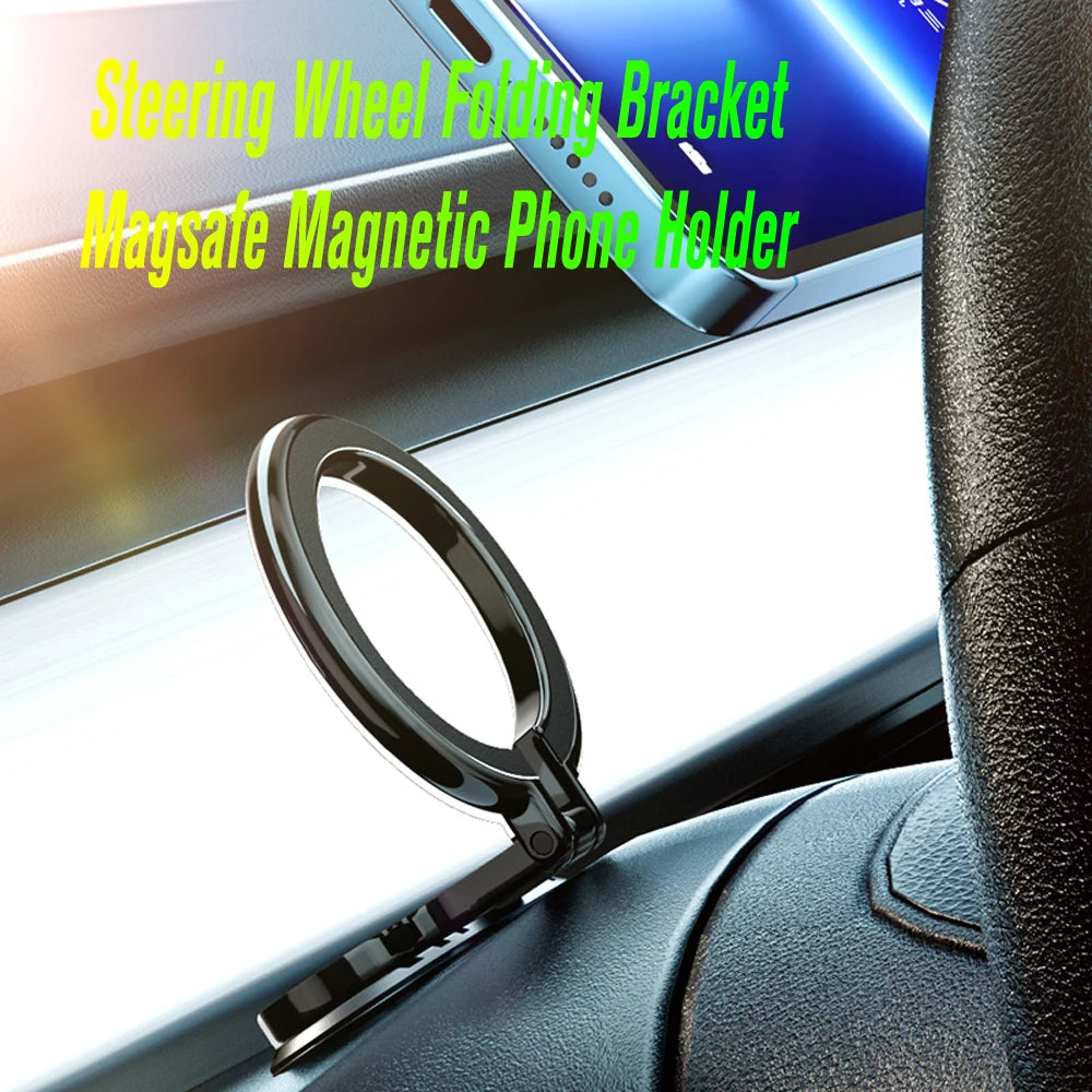 Ergonomic Magnetic Phone Holder with 360-Degree Rotation