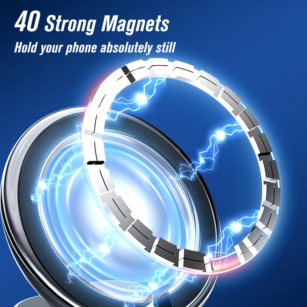 Ergonomic Magnetic Phone Holder with 360-Degree Rotation