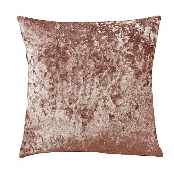 Ultra Soft Beige Velvet Cushion Cover