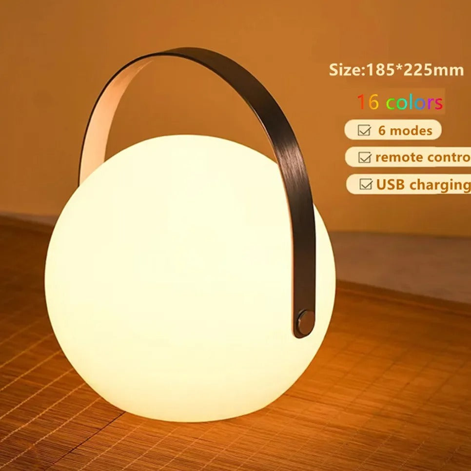 Portable Waterproof Cordless Table Lamp with Remote Control