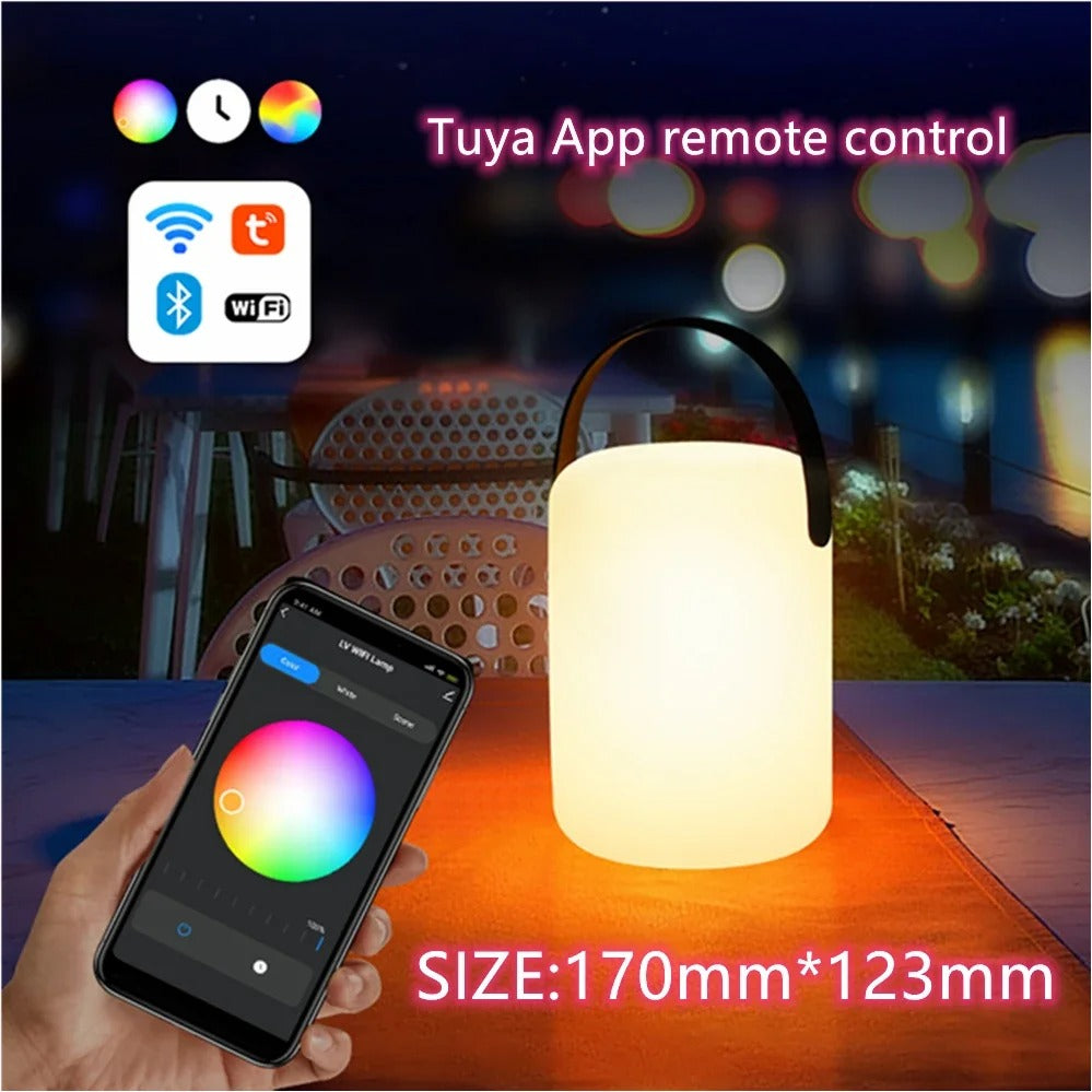 Portable Waterproof Cordless Table Lamp with Remote Control