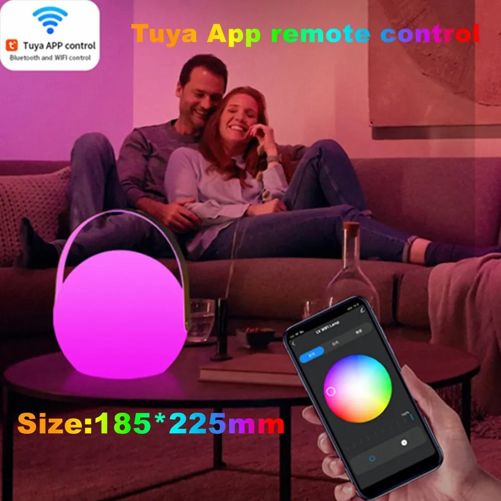 Portable Waterproof Cordless Table Lamp with Remote Control