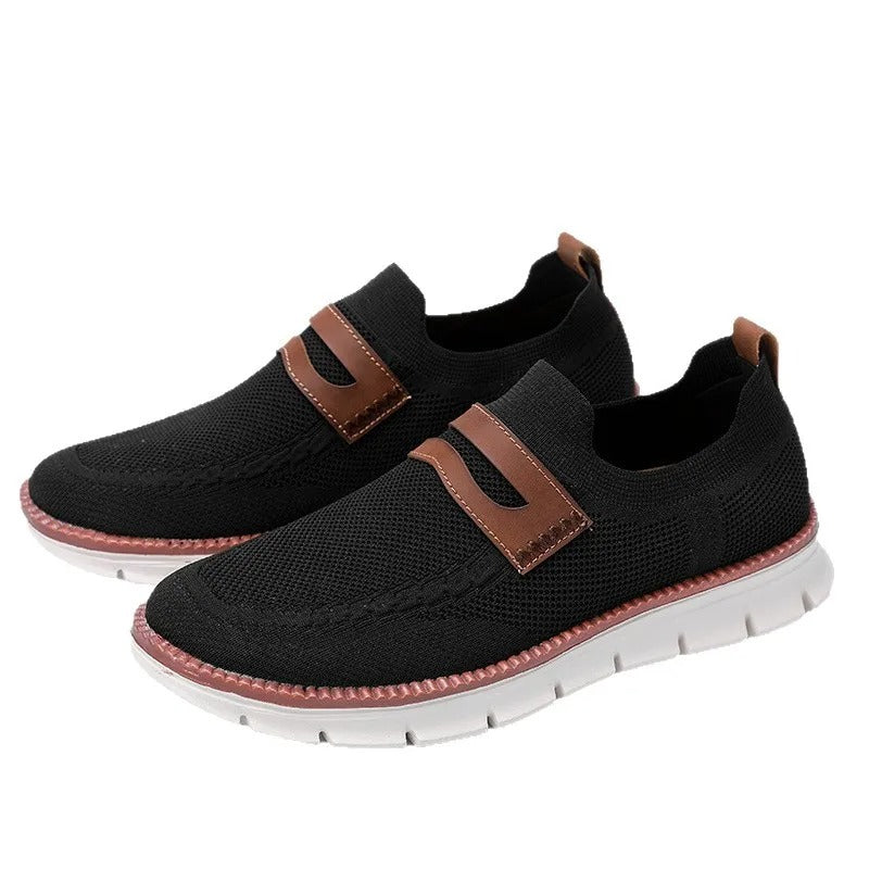 Men's Ultra-Light Stretch Knit Slip-On Loafers