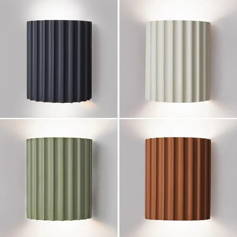 Minimalist Resin Wall Lamp with Up and Down Lighting