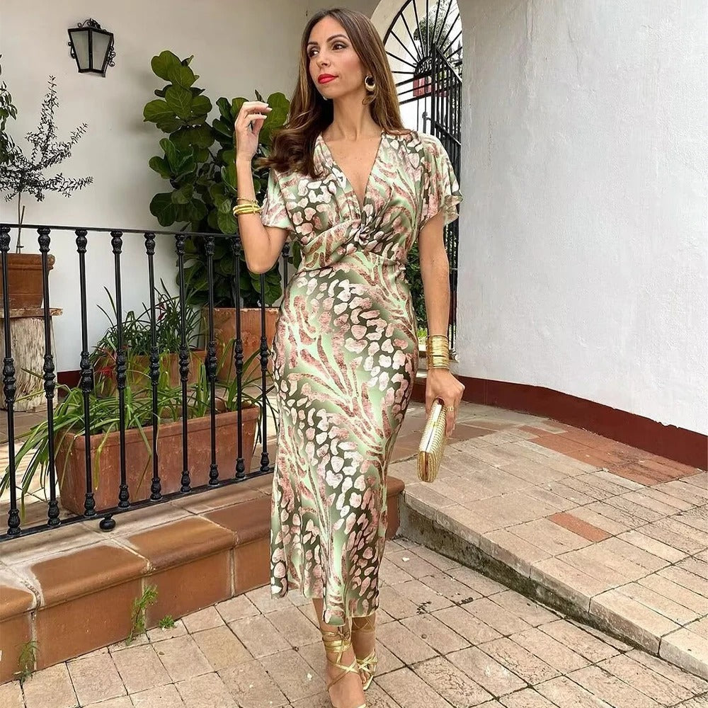 Cara - Classy Printed Dress