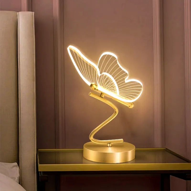 LED Butterfly Table Lamp with Adjustable Brightness