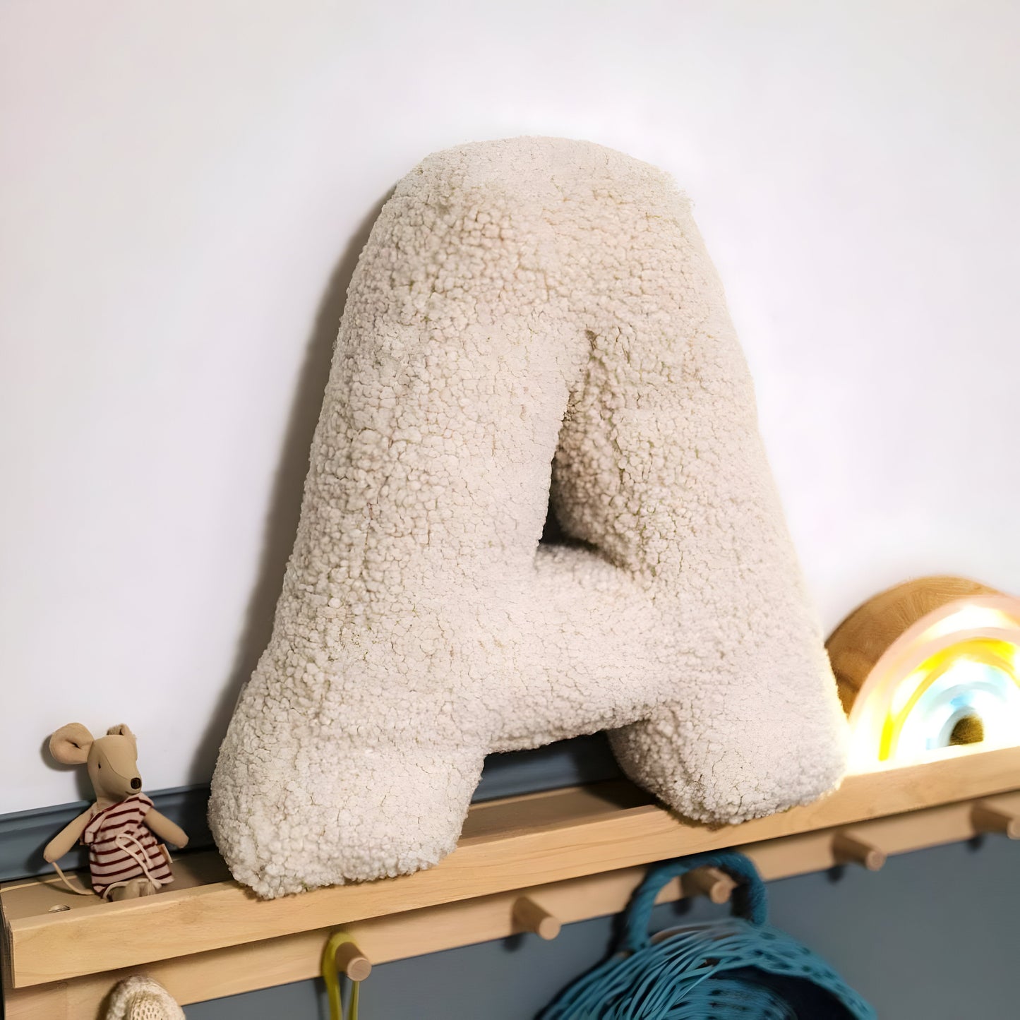 Customizable Plush Letter Cushion - Soft Decorative Accent for Sofa or Kids' Room