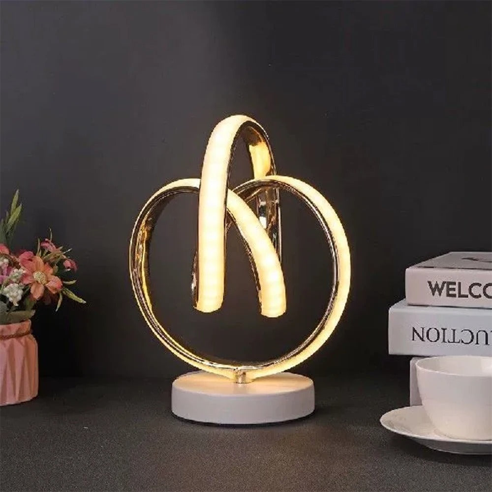 Curved LED Table Lamp with USB Connection