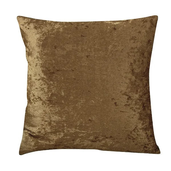 Ultra Soft Beige Velvet Cushion Cover