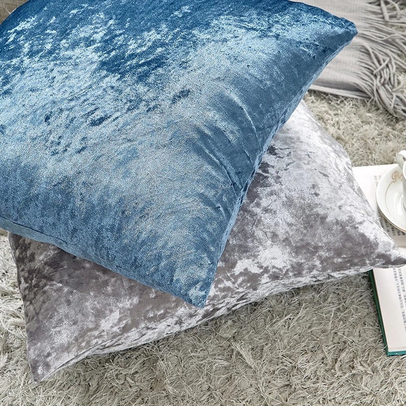Ultra Soft Beige Velvet Cushion Cover