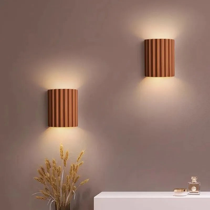 Minimalist Resin Wall Lamp with Up and Down Lighting