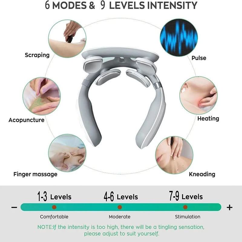 Heated Neck and Muscle Massager with Vibration