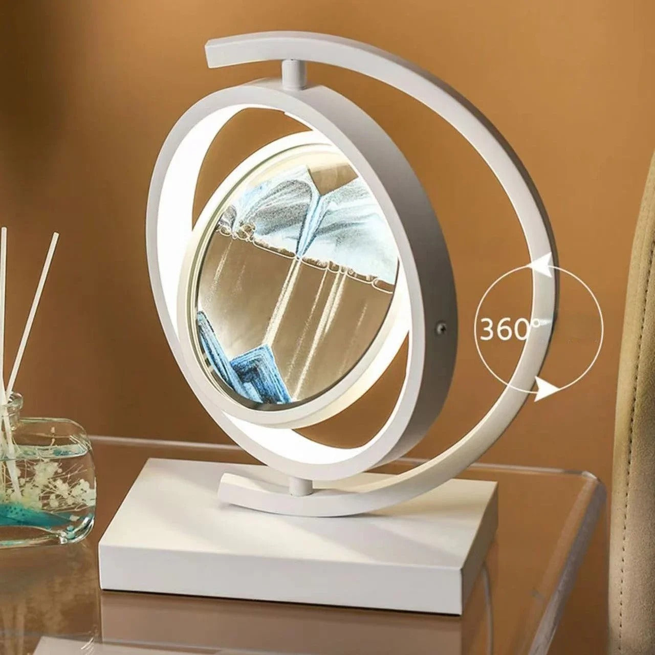 Sandscape LED Lamp with Changing Sand Design