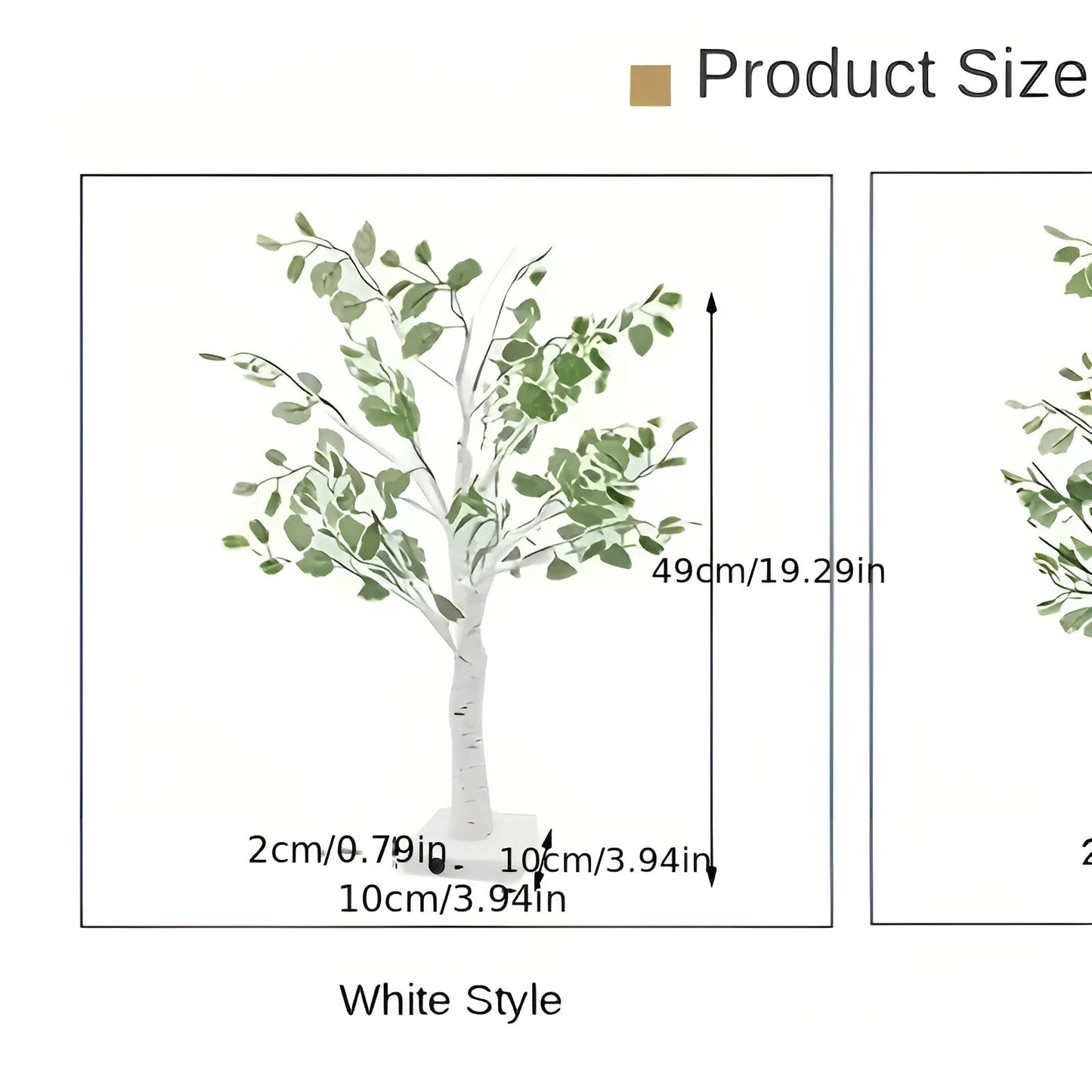 Elegant Tree Design Table Lamp with Warm LED Light